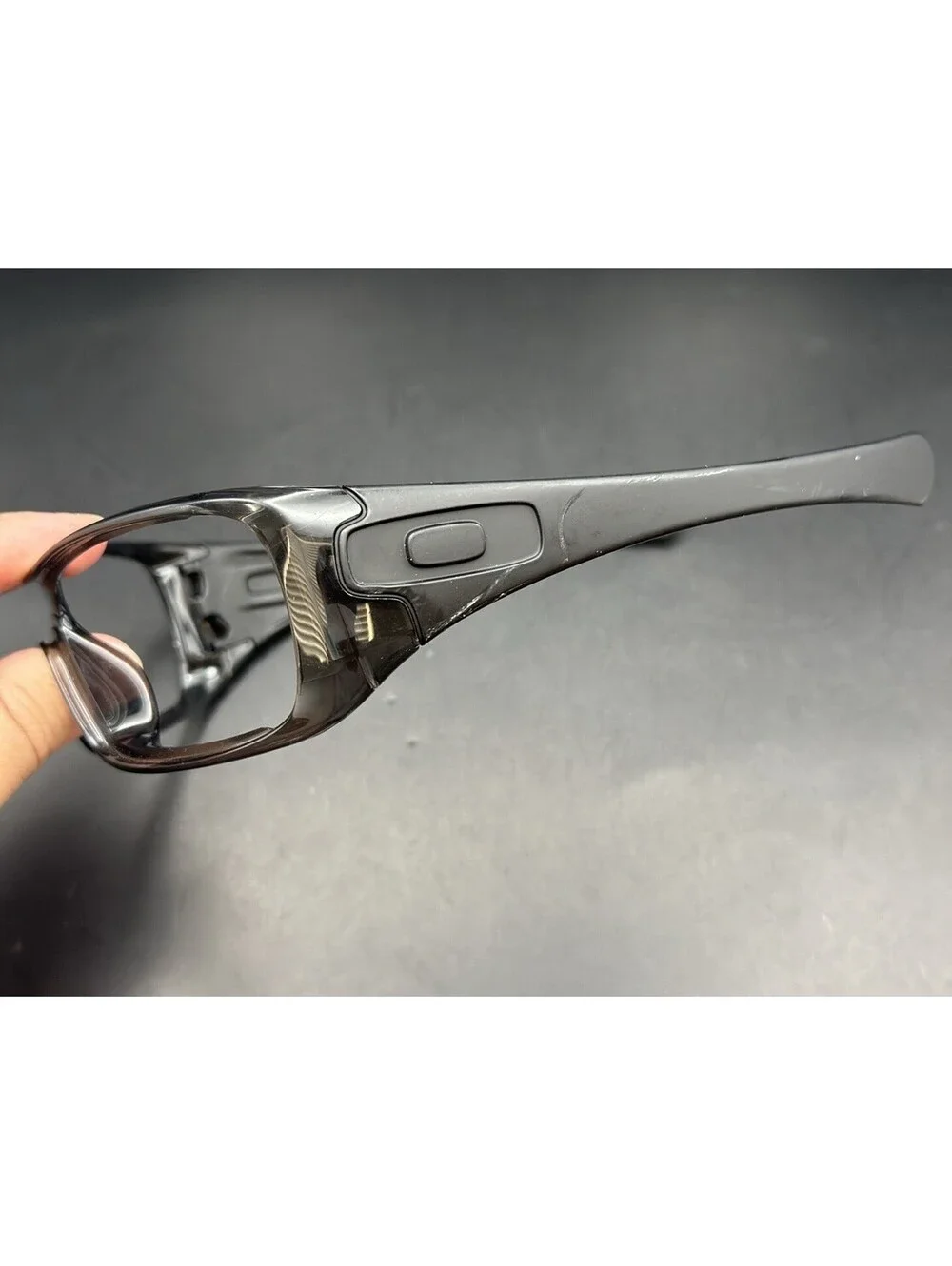 Oakley Antix Grey Smoke/Matte Black Frame